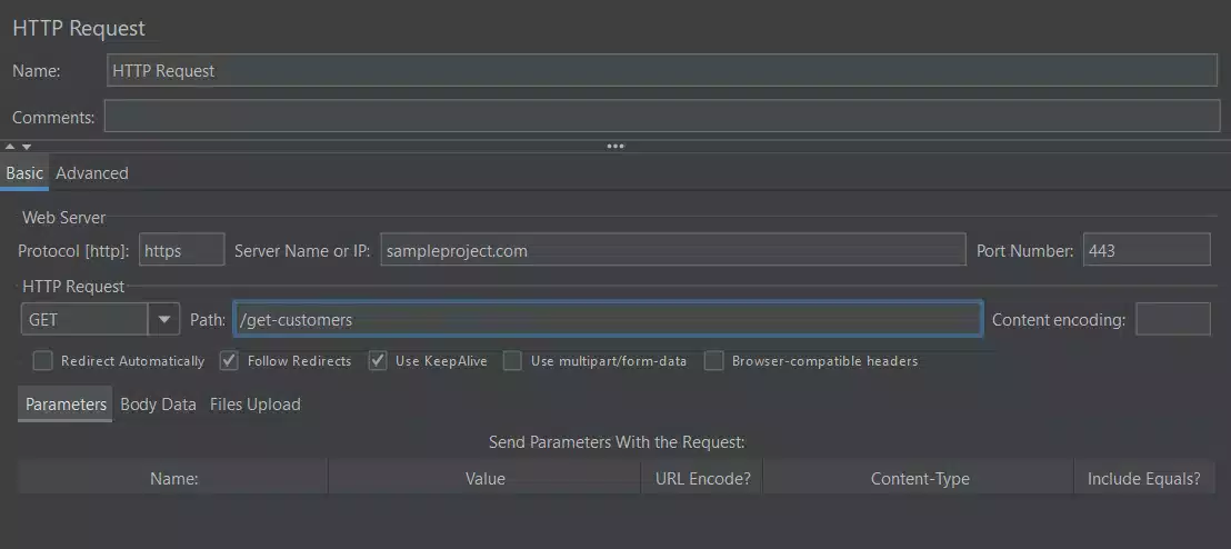 Load testing with JMeter