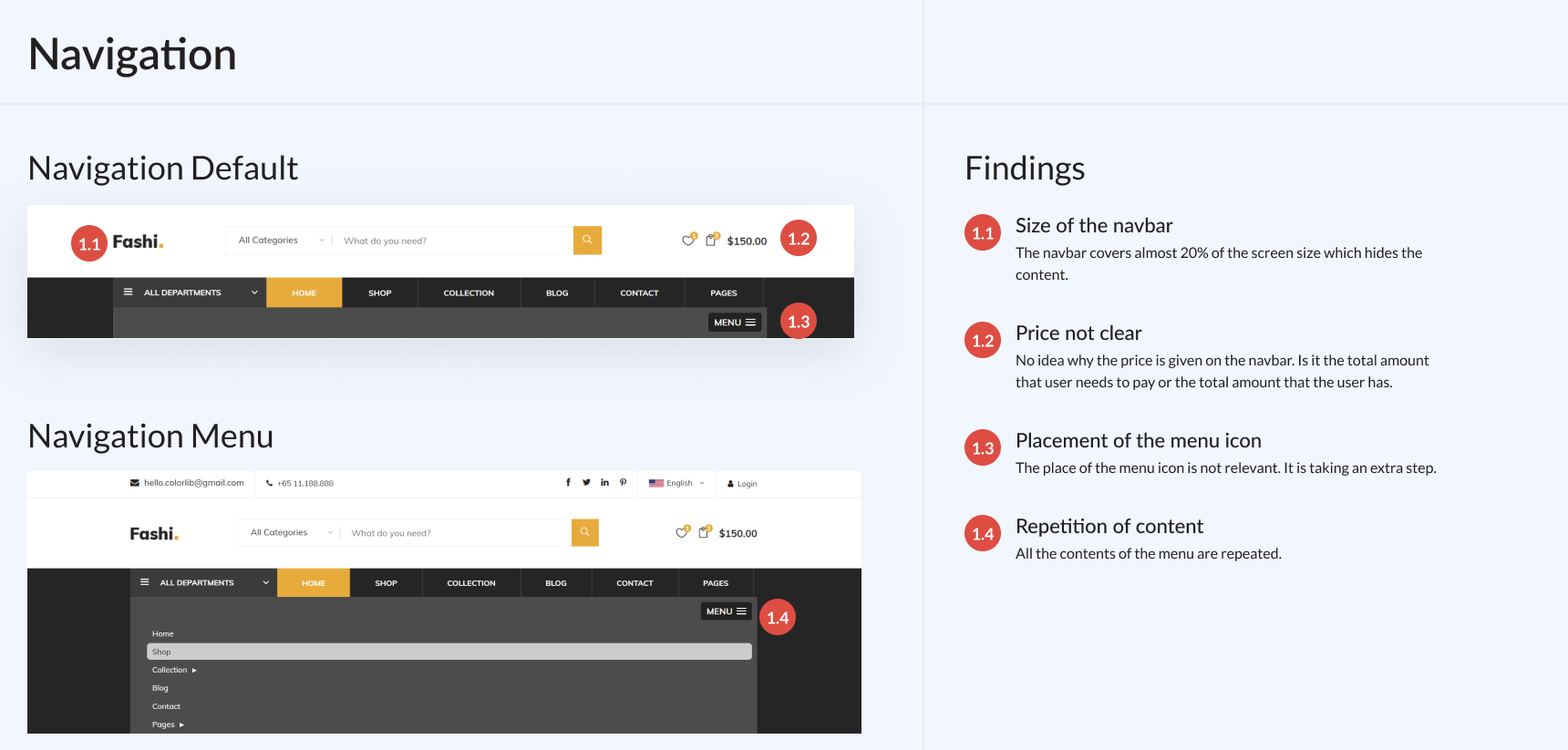 Create audit report for design audit